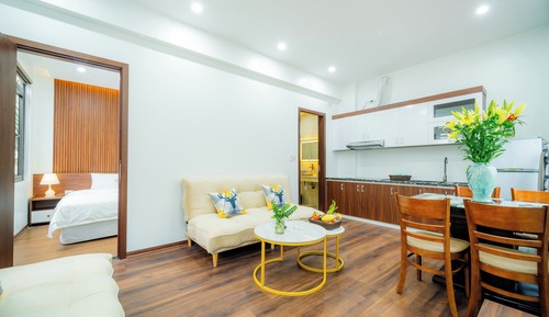 Family Apartment, 1 King Bed, Balcony, City View