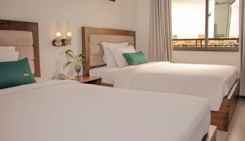 Junior Double or Twin Room, Balcony, City View