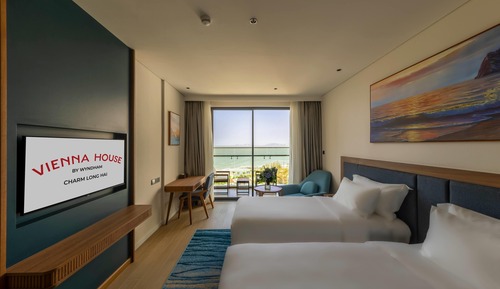 Deluxe Room, 2 Twin Beds, Sea View