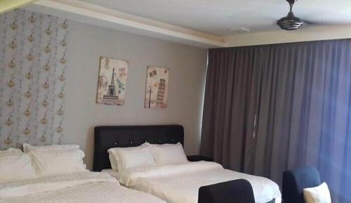 Classic Quadruple Room, Multiple Beds, Balcony, Pool View