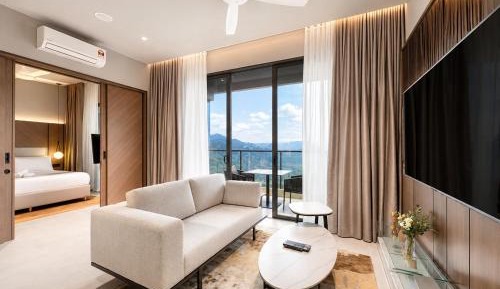 One-Bedroom Apartment with Balcony and Mountain View  