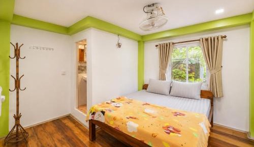 Double Room With Private Bathroom and Fan 