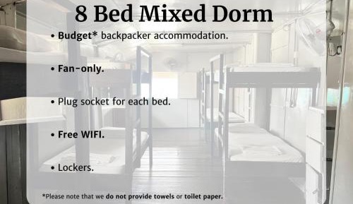 Bed in 8-Bed Mixed Dormitory Room