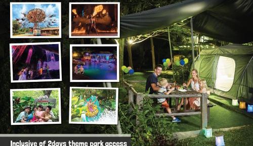 Outdoor Glamping at Theme Park - 2 Adult (Theme Park closed every Tuesday)