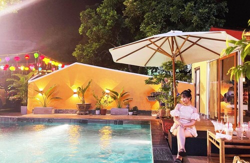 Ninh Binh House | Trang An Ao Dai Homestay - Double room with field view - Am Tien room